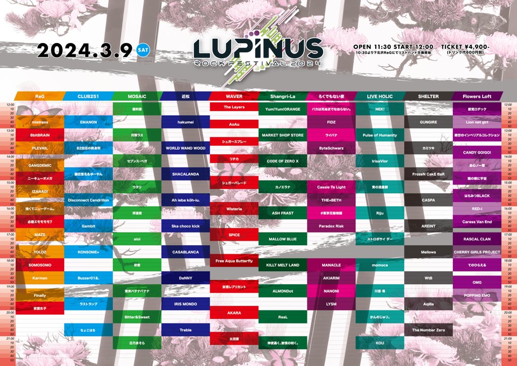 Girl’s UP!!!＆ファミメ！pre. “LUPINUS ROCK FESTIVAL 2024“